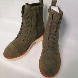 MIA Women's Havenn Lace Up Combat Booties-Olive-Size 6.5 NWOT